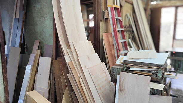 Wood materials and modern design